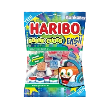 Haribo Jelion Ekşii Sound Cubes 70 Gram x 24 Adet