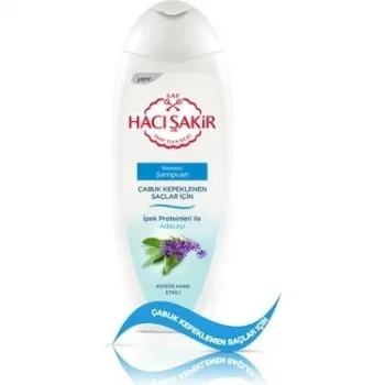 Hacışakir Şampuan Kepek Adaçayı 500 Ml  x 12 Adet