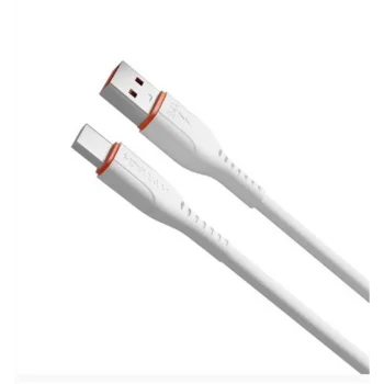 Hytech HY-X105 1m 3A Type-C Beyaz Şarj Kablosu