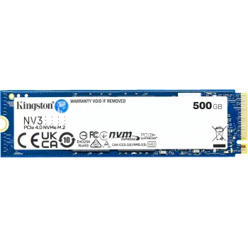 Kingston 500GB NV3 PCIe 4.0 NVMe M.2 2280 SSD Disk SNV3S-500G SSD Disk