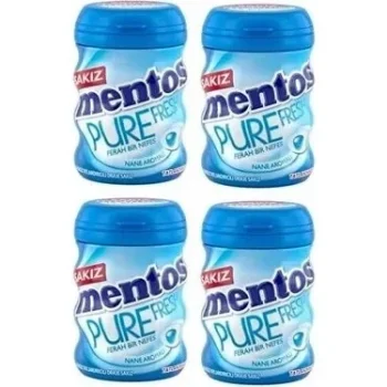 Mentos Sakız Pure Bidon Nane 4ad