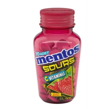 Mentos Sour Mint Çilekli Şekerleme x 6 Adet