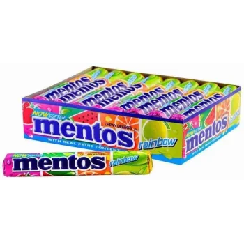 Mentos Stıck Rainbow 37,5 gr x 20 Adet