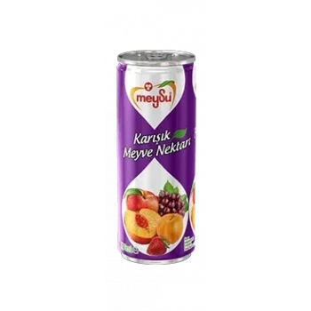 Meysu Teneke Meyve Suyu Karışık 330 Ml x 12 Adet