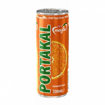 Meysu Teneke Portakallı Gazoz 330 Ml  x 24 Adet