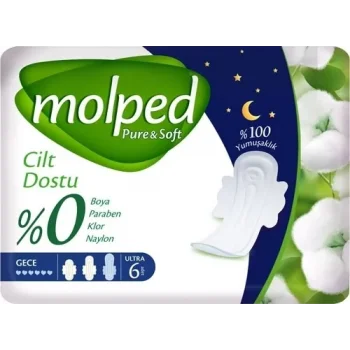 Molped Pure Soft Tekli Gece 6lı
