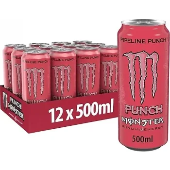 Monster Pembe Enerji İçeceği 500 Ml x 12 Adet