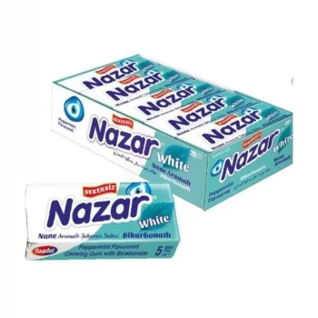 Nazar Sakız 5 Li White Nane x 20 Adet