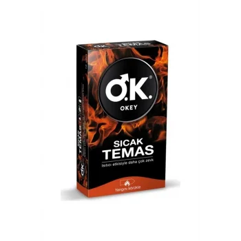 Okey  Prezervatif Sıcak Temas 10 Lu