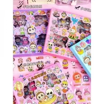Olgun Sticker Büyük Set Labubu x 24 Adet