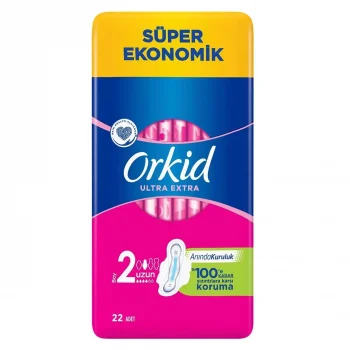 Orkıd Süper Ekonomik Hijyen Pedi Uzun 2 Numara 22 Li