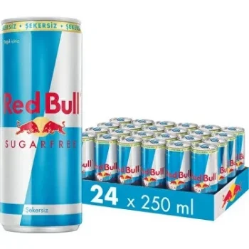 Red Bull Enerji İçeceği Şekersiz 250 Ml x 24 Adet