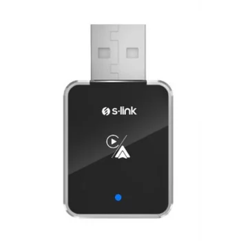S-Link SL-CAR01 2in1 Android ve Apple Cihazlar Kablosuz Android Auto ve Carplay Adaptörü