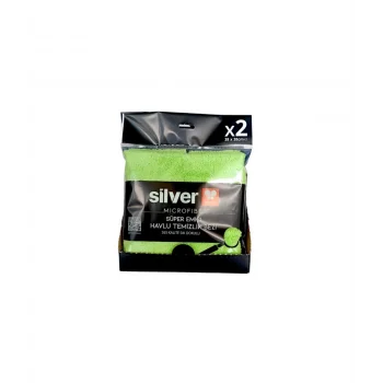 Silver Mikrofiber 2 Li Temizlik Bezi 38x38