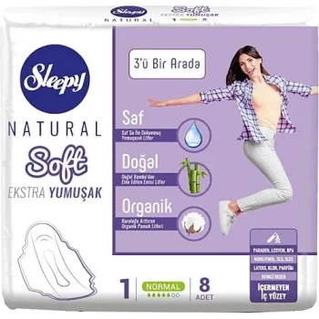 Sleepy Kadın Pedi Premium Tekli  Normal 8 Li