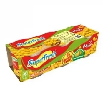 Süperfresh Mısır Haşlanmış 3*200 Gram