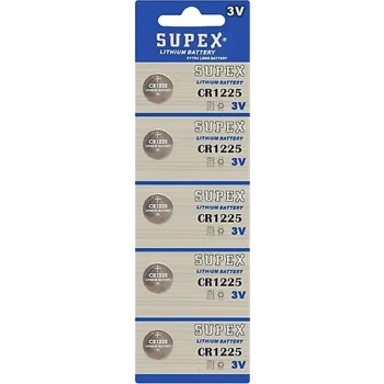 Supex CR1225-C5 3V Lityum Düğme Pil 5li Paket
