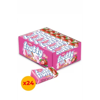 Tayaş Frutty Midi Şeker Çilekli 20 Gram  x 24 Adet