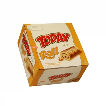 Today Swiss Roll Kek Karamel Li 40 Gram x 24 Adet