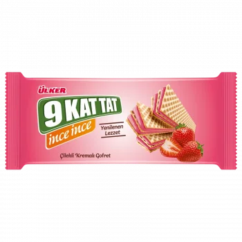 Ülker 9 Kat Tat İnce Çilek 114 Gram x 16 Adet