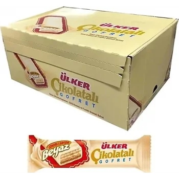 Ülker Çikolatalı Gofret Beyaz 35 Gram x 24 Adet
