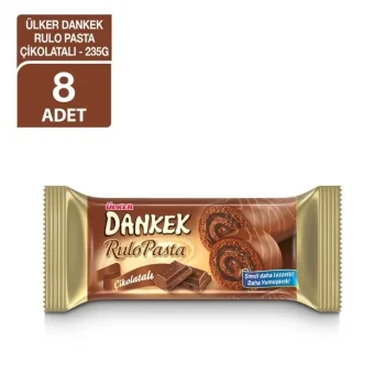 Ülker Dankek Rulo Pasta Kakao 235 Gram x 8 Adet