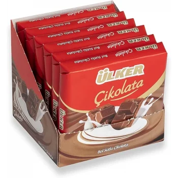 Ülker Kare Sütlü Çikolata 60 Gram x 6 Adet