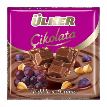 Ülker Kare Üzüm-fındık 60 Gram x 6 Adet