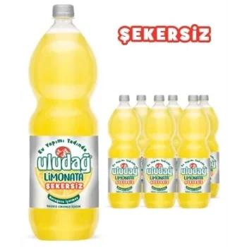 Uludağ  Limonata 2 Litre Şekersiz x 6 Adet