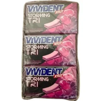 Vivident Storming Trı Çilek Ahududu x 18 Adet