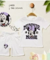2/5 Yaş Minnie Mouse Baskılı Çocuk Takımı