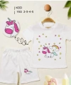 2/5 Yaş Unicorn Baskılı Çocuk Takımı