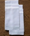 6 lı El Cep Yaka Kumaş Mendil 36x36 Cm 100 Pamuklu TM Beyaz