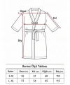 Saf Pamuk Konforu: Kimono Yaka Unisex Termal Kurulama Bornozu