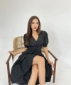 Biçomi 6411 ELBİSE-SİYAH