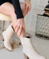 BİÇOMİ Akver Bej Nubuk Topuklu Bot
