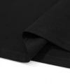 Biçomi Baskılı Oversize Bisiklet Yaka T-shirt - Siyah