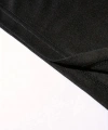 Biçomi Baskılı Oversize Bisiklet Yaka T-shirt - Siyah