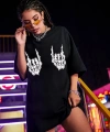 Biçomi Baskılı Oversize T-shirt - Siyah