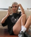 Biçomi Baskılı Oversize T-shirt - Siyah