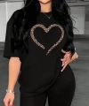 Biçomi Baskılı T-shirt - Siyah