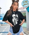Biçomi Baskılı T-shirt - Siyah