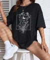 Biçomi Baskılı T-shirt - Siyah