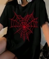 Biçomi Baskılı T-shirt - Siyah