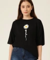 Biçomi Baskılı T-shirt - Siyah