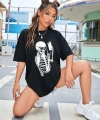 Biçomi Baskılı T-shirt - Siyah