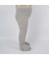 biçomi Bebek Pamuklu Külotlu Çorap Gri