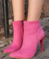 BİÇOMİ Blan Fuşya Süet Topuklu Bot