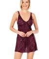 Bicomi Bordo Jakarlı Gecelik 8151