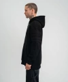 Biçomi Double Oversize Kapşonlu Nakışlı SweatShirt - Siyah